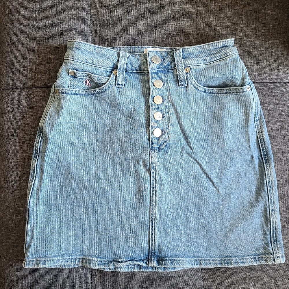 (Pre-loved) CK Denim Skirt